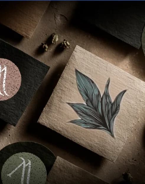 Borago sticker brand application mockup