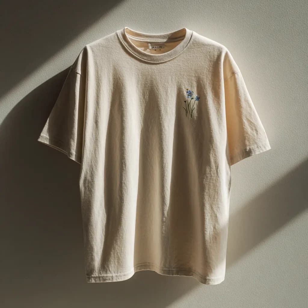 Borago t-shirt brand application mockup