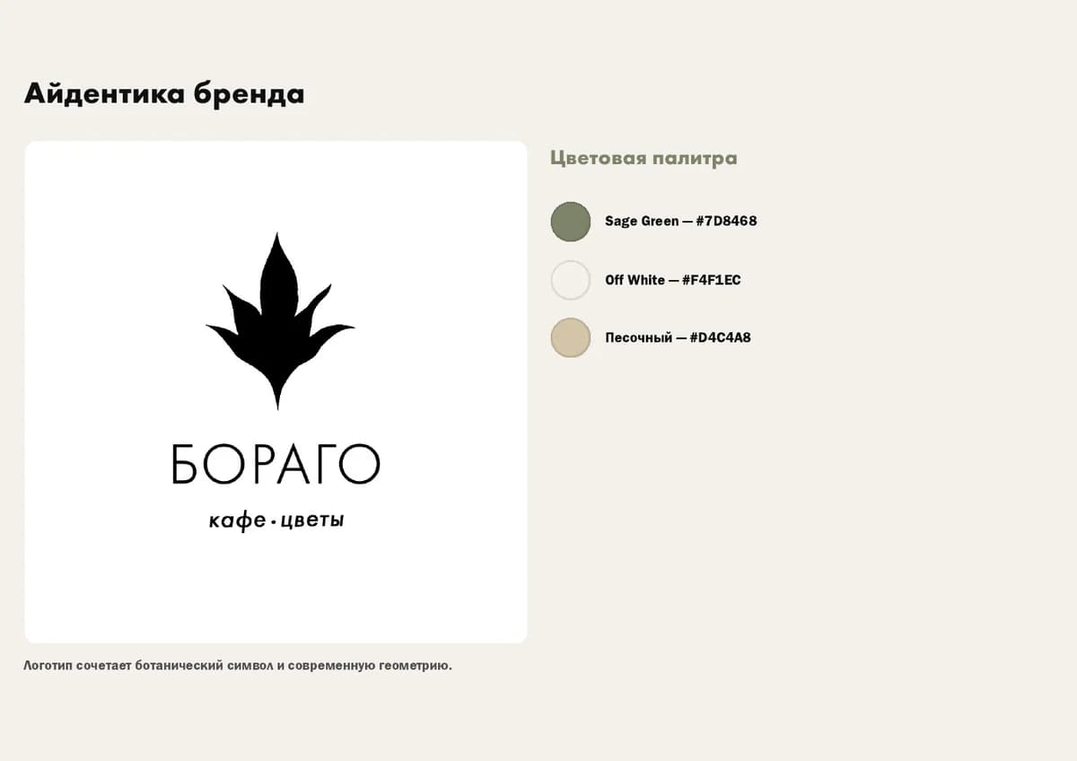 Borago brandbook identity page