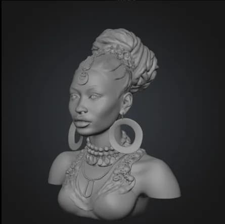 Head mesh 2. Alternative head mesh used during Serg Ko form research.