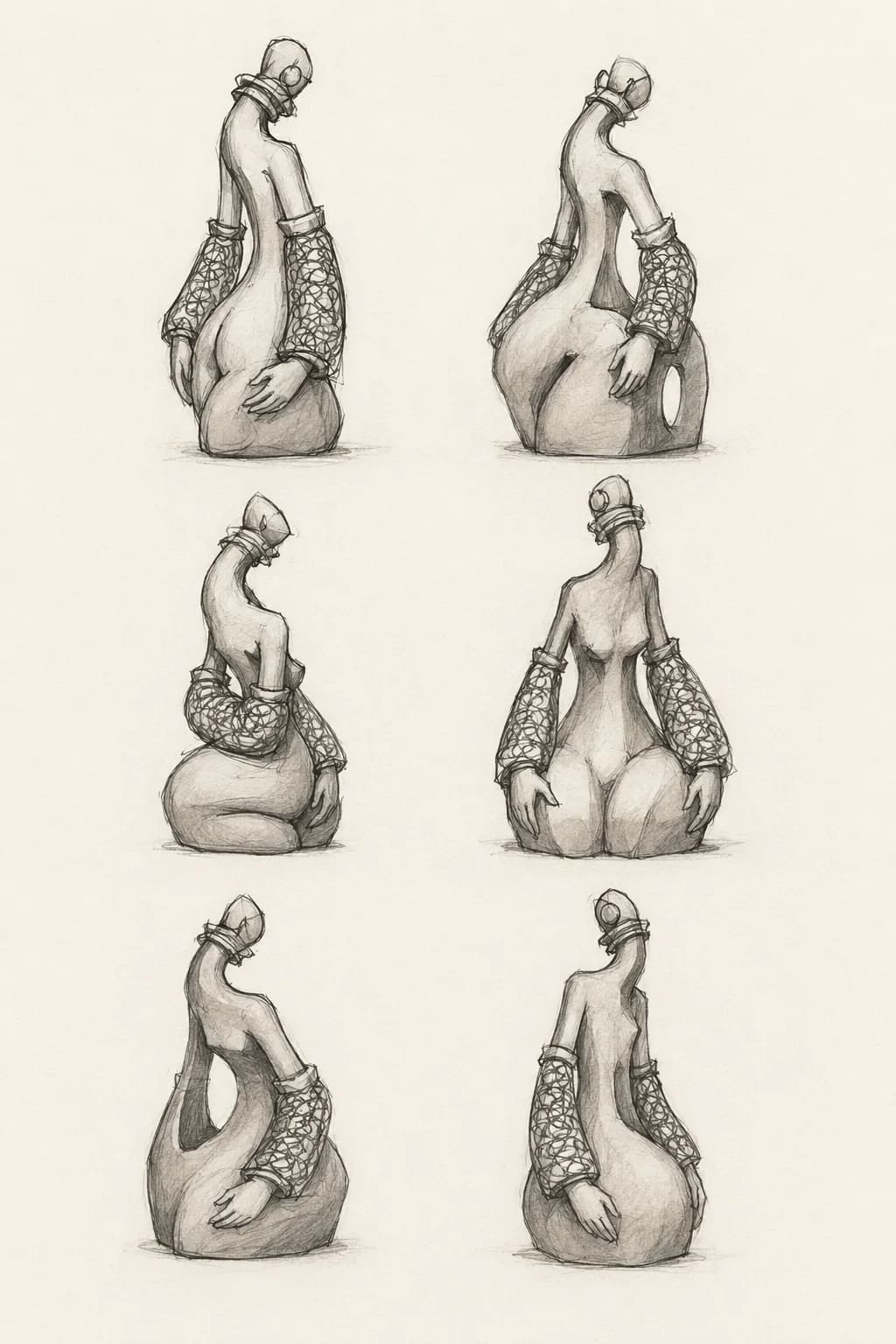 Visual research 1. Form and direction variants prepared by GVA from Serg Ko's author idea.