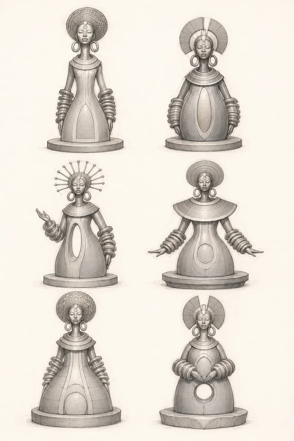 Visual research 2. Form and direction variants prepared by GVA from Serg Ko's author idea.